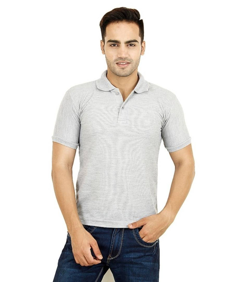 Cotton Blend Polo T-Shirt