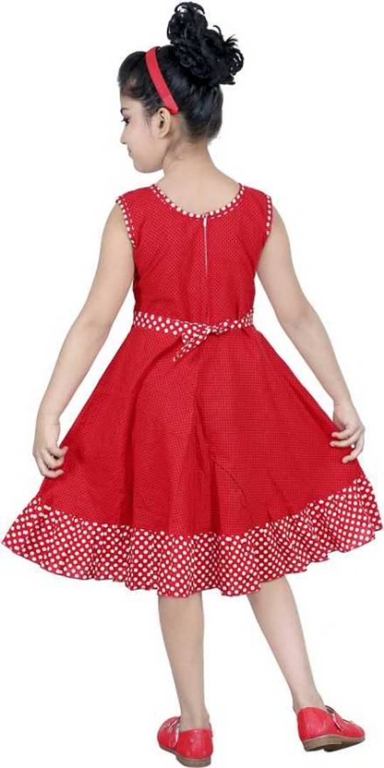 ULTRA TREND RED COTTON FROCK