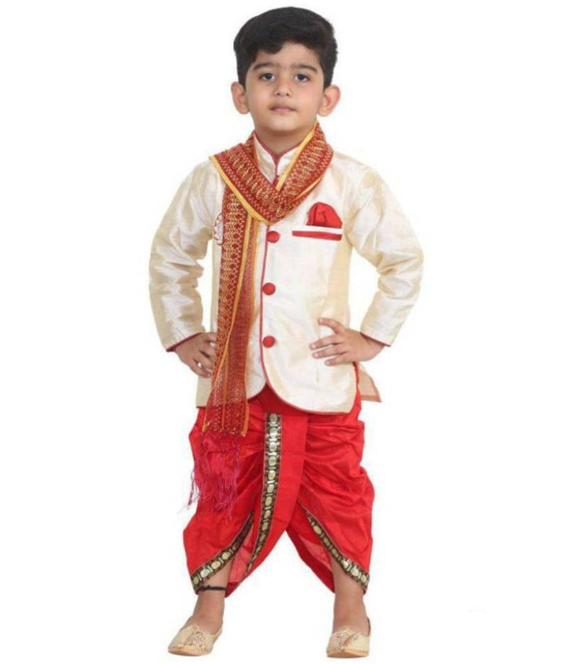 tussar dhoti kurta with duppata