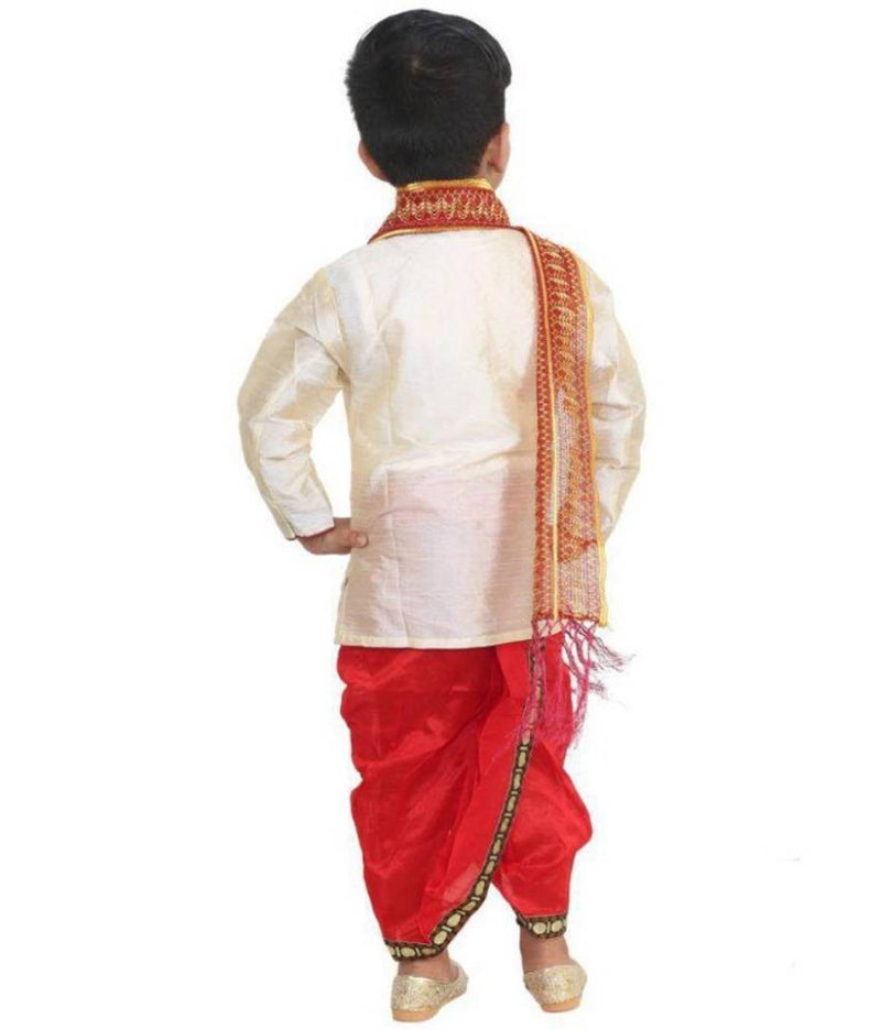 tussar dhoti kurta with duppata