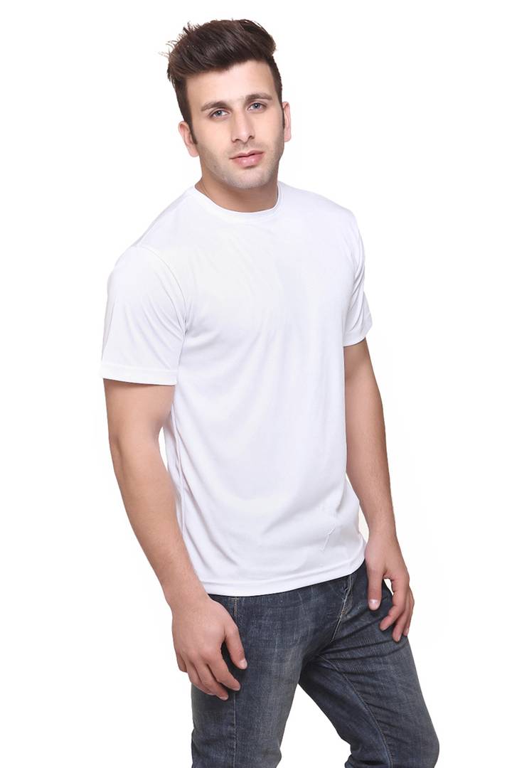 Multicoloured Polyester Blend Round Neck Dri-Fit T-Shirt (Pack Of 2)