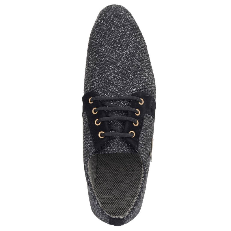 Black jute casual shoes