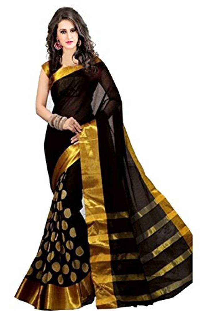 Multicolored Poly Cotton Saree