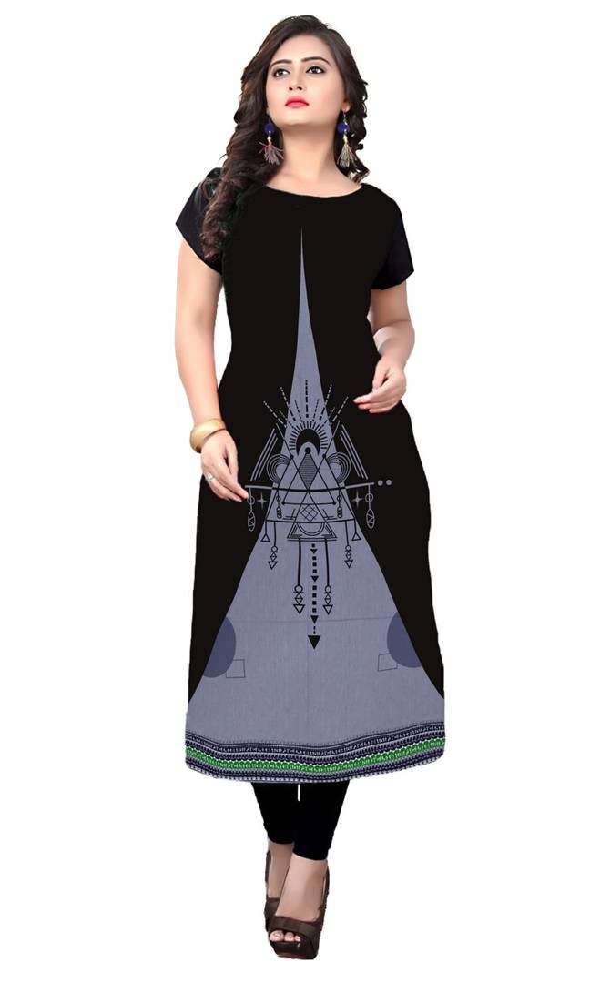 Digital Print  Straigth Kurti