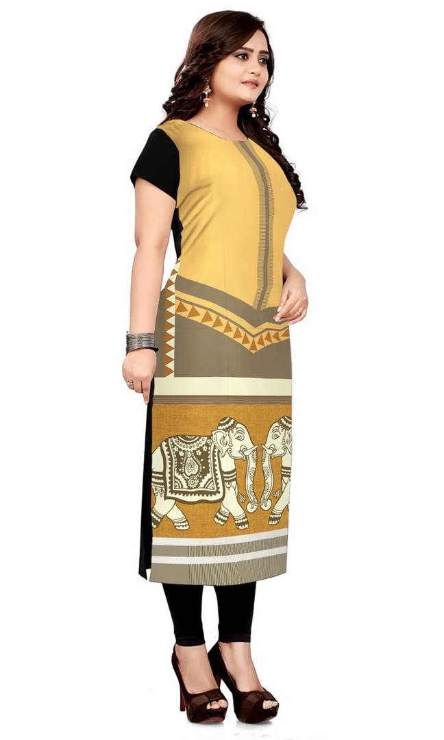 Digital Print  Straigth Kurti