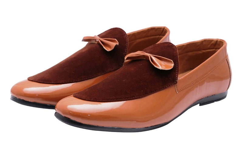 Tan Synthetic Lofar Shoes For Men's