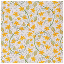 Yellow Cotton Floral Single 1 Bedsheet only
