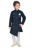 Navy Blue Kurta Pajama Set For Baby Boy