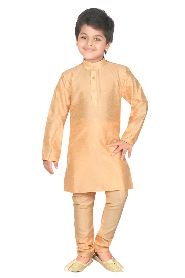 Orange Kurta Pajama Set For Baby Boy