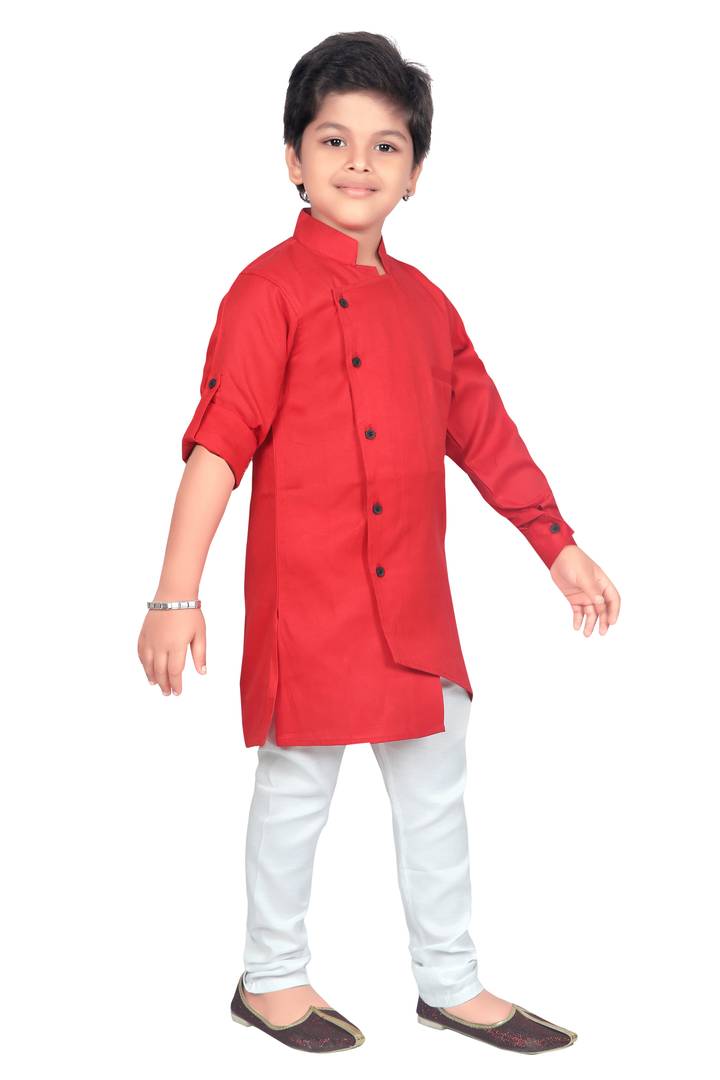 Red Kurta Pajama Set For Baby Boy