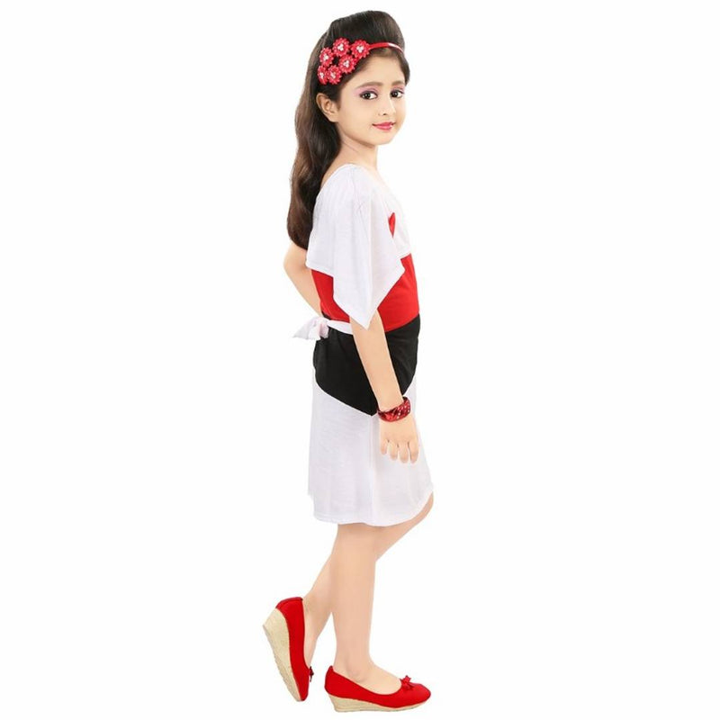 KIRDEE Girls Knee Length Party Dress