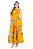 Crepe Maxi Length Dress For Women's
