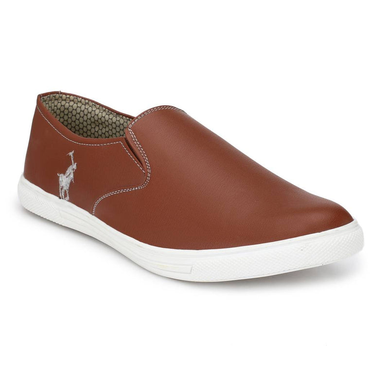 Stylish Men's Tan Slip-On Shoes