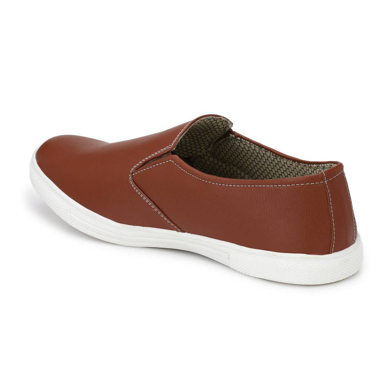 Stylish Men's Tan Slip-On Shoes