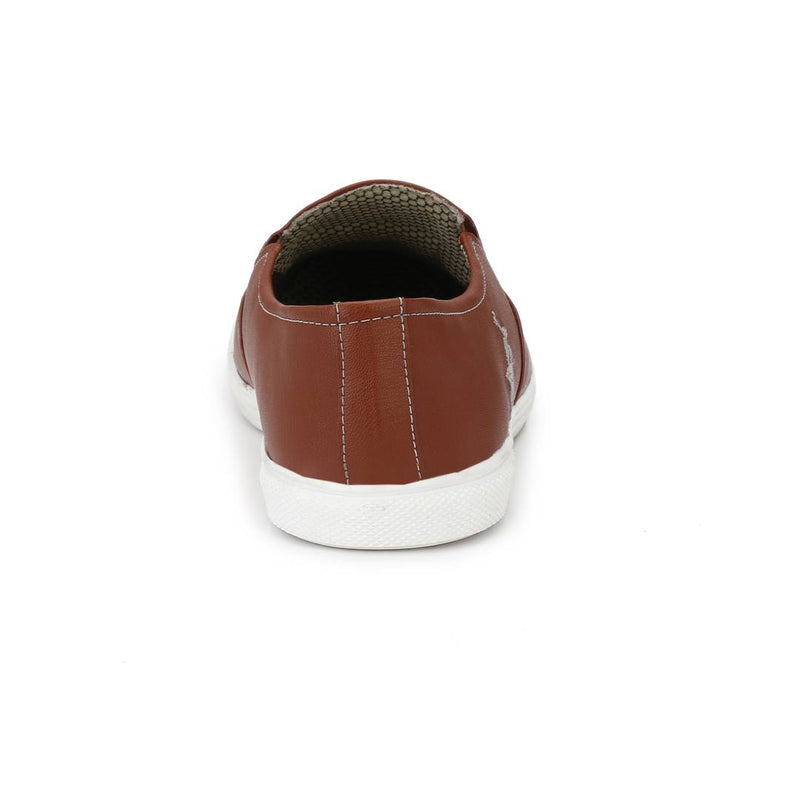 Stylish Men's Tan Slip-On Shoes