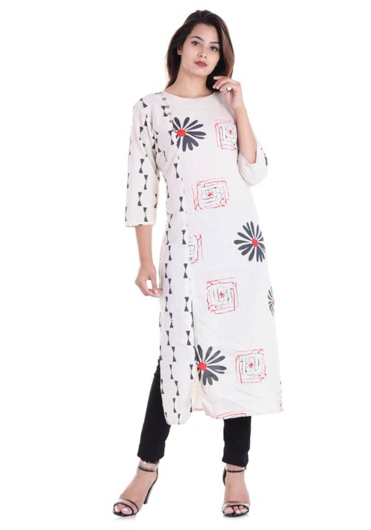 Cotton Straight Fit Casual wear Kurta