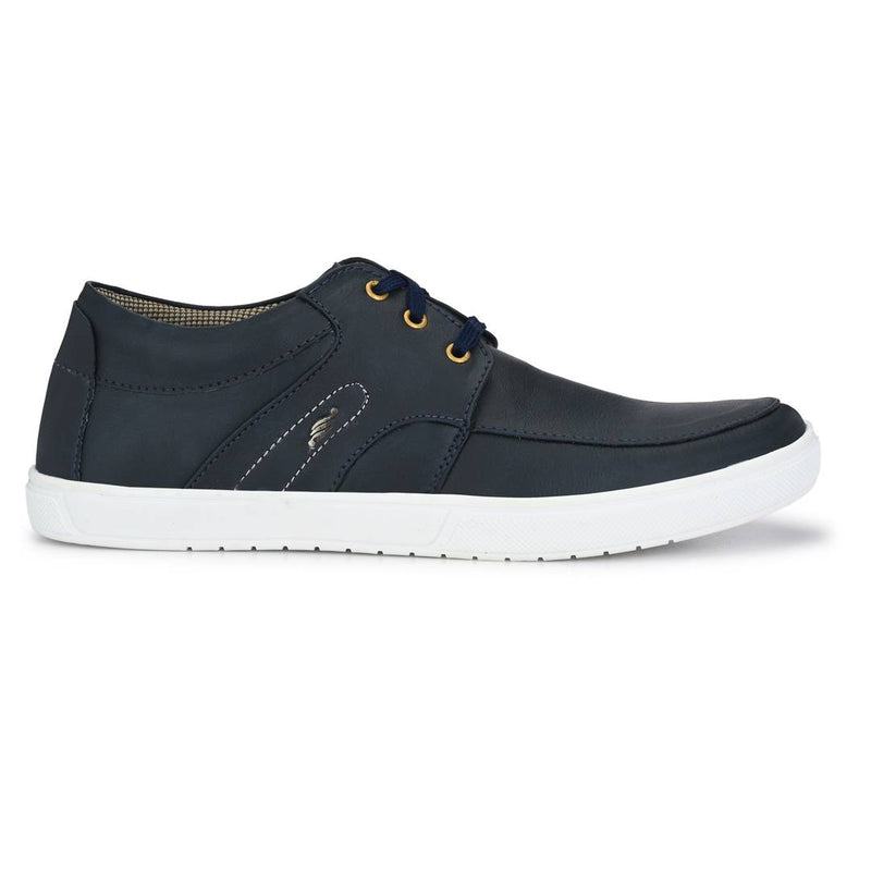 Trendy Black Lace-Up Casual Solid Shoes For Men's