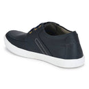 Trendy Black Lace-Up Casual Solid Shoes For Men's