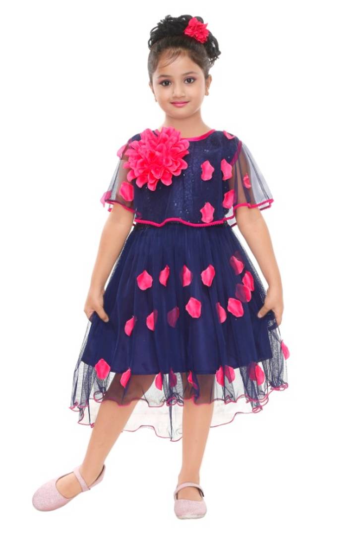 Princess Girls Floral Designer Party Wear Frock