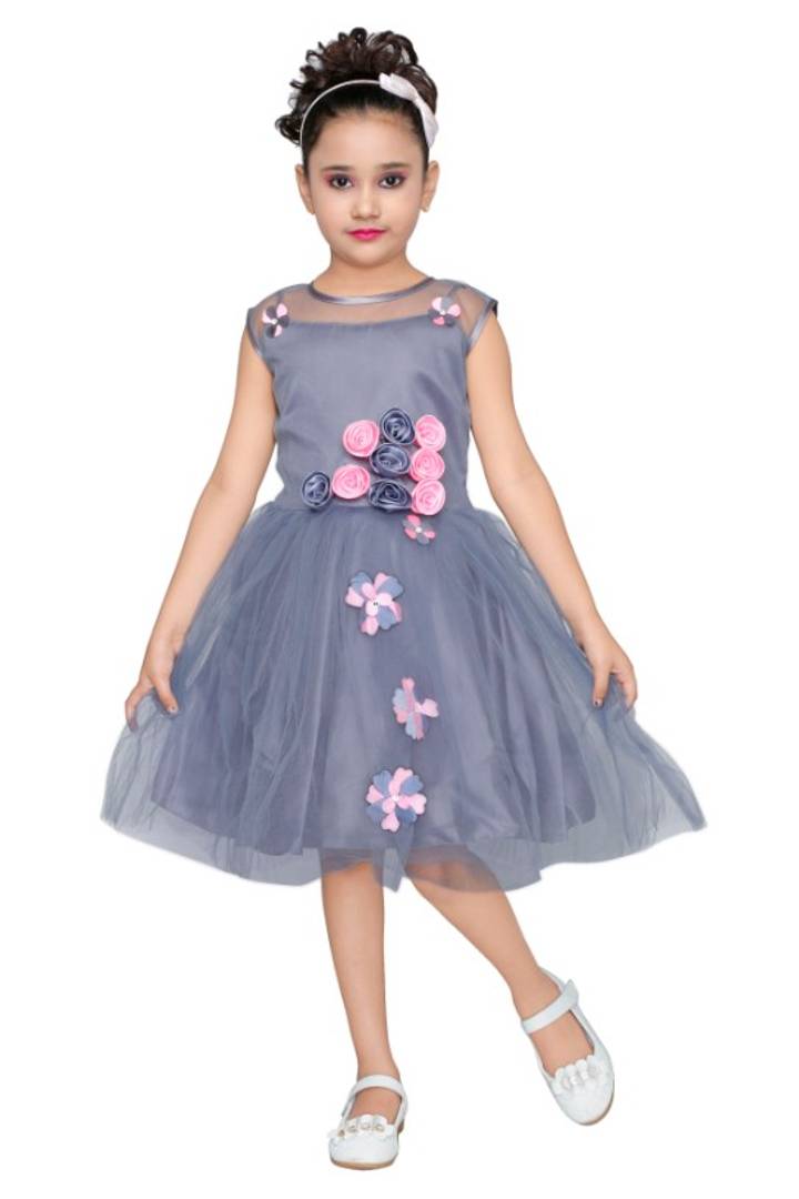 Cutie pie Kids Girls Rose Lower Designer Frock