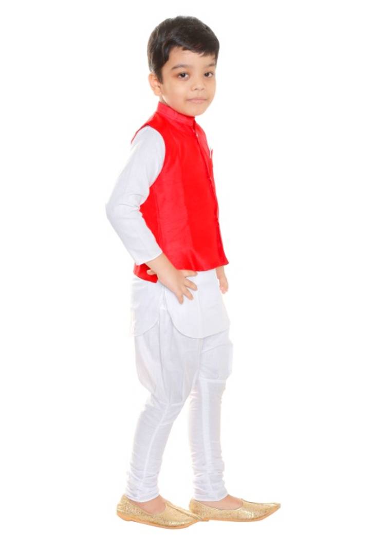 Kids Stylish Ethnic Wear - Modi Jacket, Kurta & Pyjama