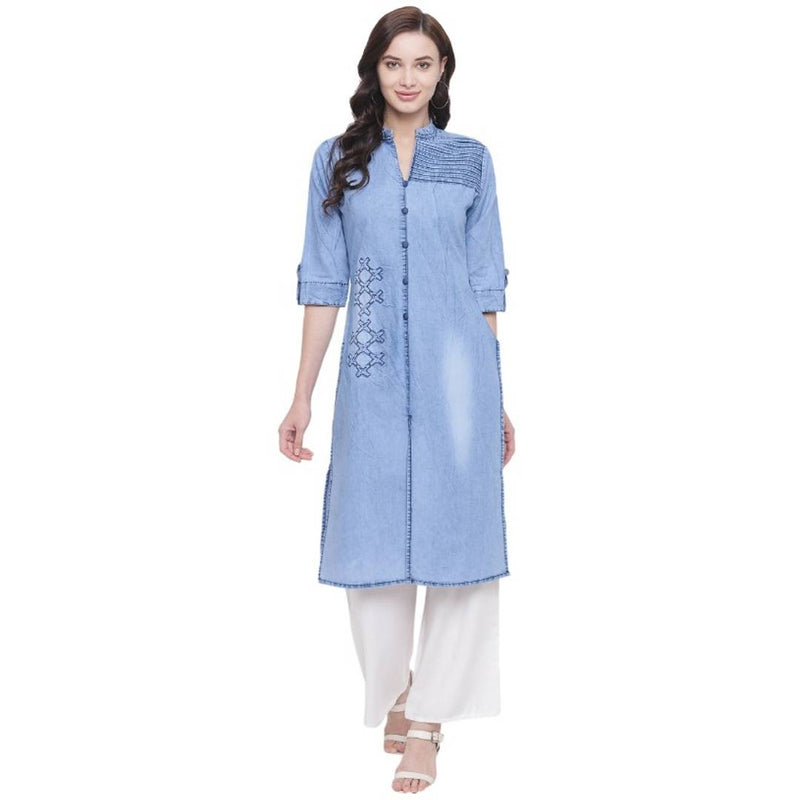 Women's Beautiful Denim Kurta