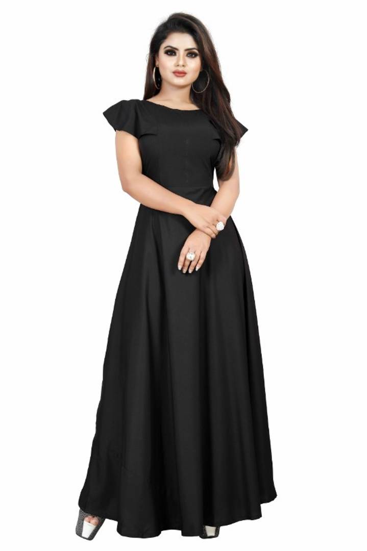 Trendy Soft Crepe Semi Stitched Gown