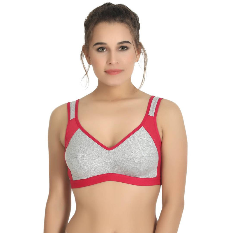 Women Multicoloured Polycotton T-Shirt Bras Combo Set of 3