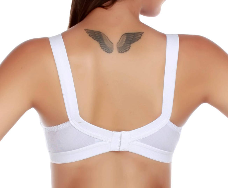 Women  White  Cotton  Full Coverage Bra