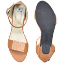 Tan Women Beige Heels Sandal