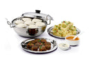 Premium Stainless Steel 6 In 1 Sandwich Multi Kadai With Steel Lid