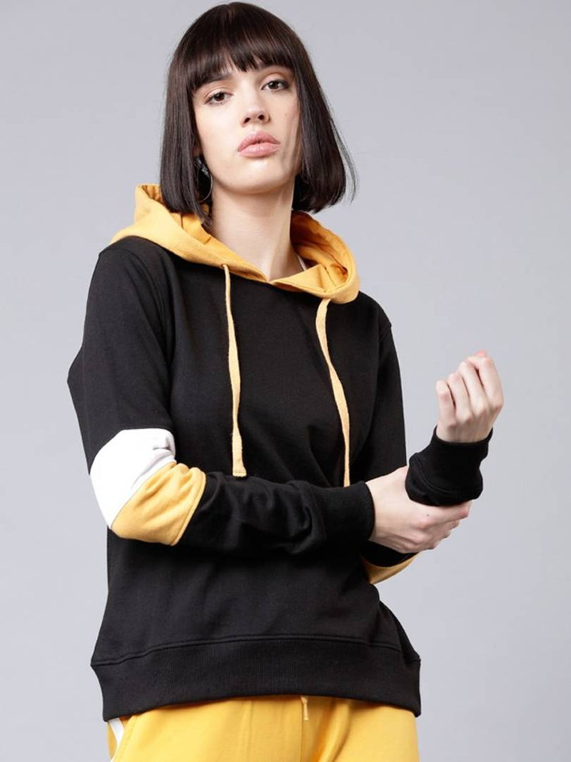 Mustered Cap with Peckwork Sweatshirt for women