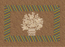 Modern Brown Cotton Printed Single Bedsheet With Pillow Cover