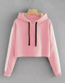 Classic Peach Partywear Fleece Sweatshirts For Women