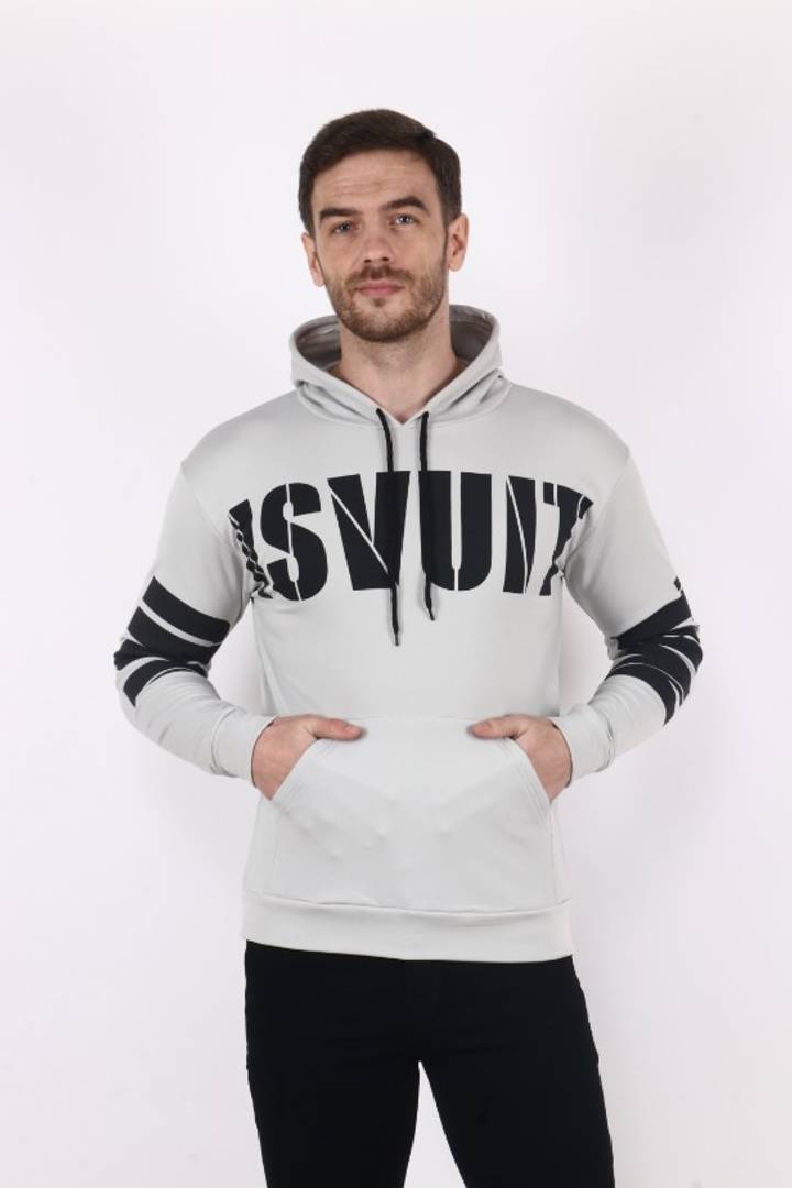 Men's Woolen Exclusive Full  Sleeves Hooded Sweatshirt