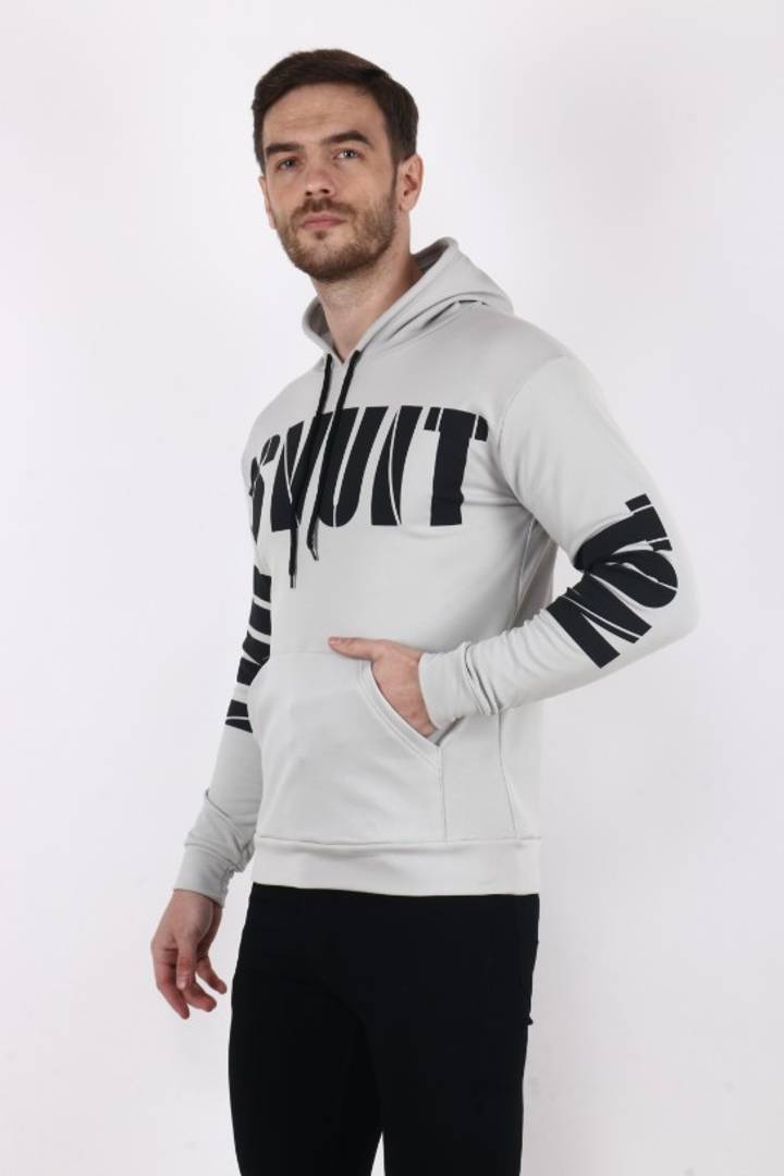 Men's Woolen Exclusive Full  Sleeves Hooded Sweatshirt