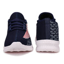 Men's Stylish and Trendy Blue Textured Canvas Casual Sneakers