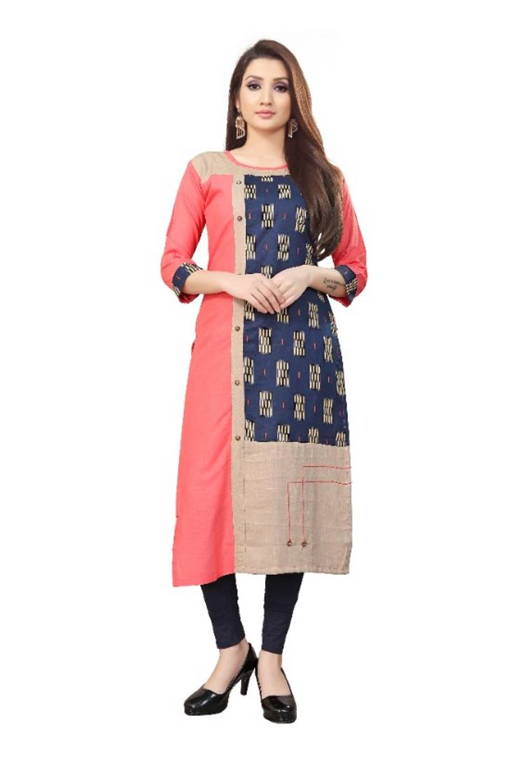 Women Printed Rayon Straight Kurta  (Multicolor)