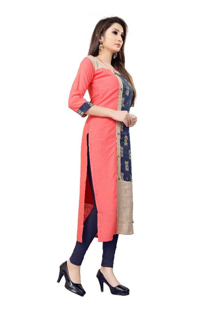 Women Printed Rayon Straight Kurta  (Multicolor)