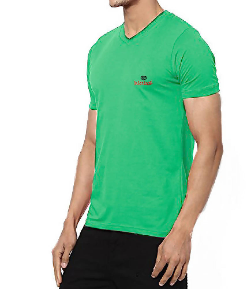 Boys and Men's V-Neck Pure Cotton T-shirts