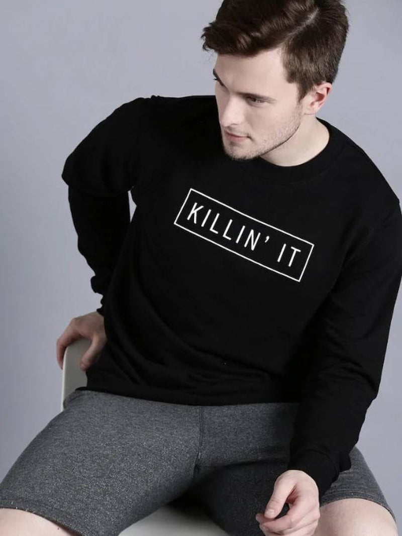 Men's Cotton Round Neck Sweatshirt