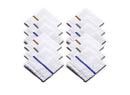 Men's White Cotton Handkerchief 22x22 inches