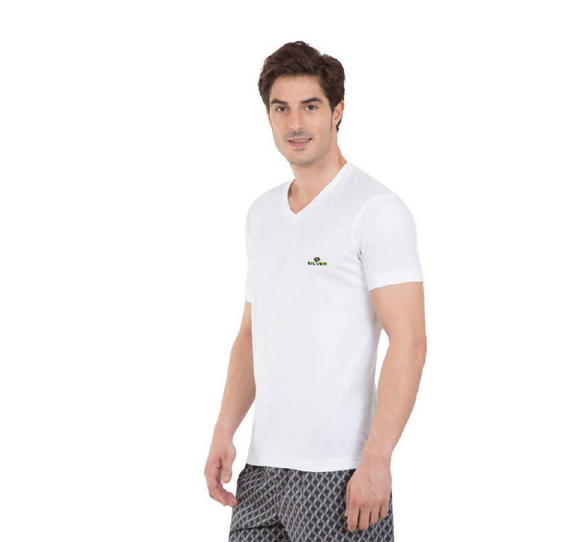 Boys and Men's V-Neck Pure Cotton T-shirts