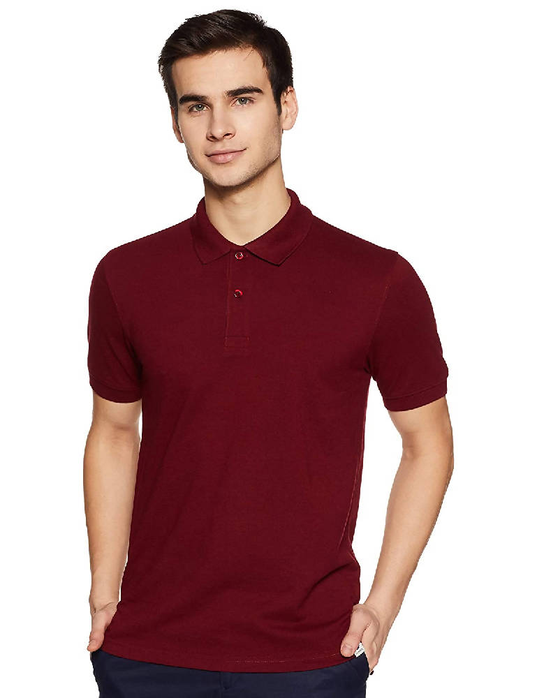 Men's Polyester cotton Polo Neck T-Shirts