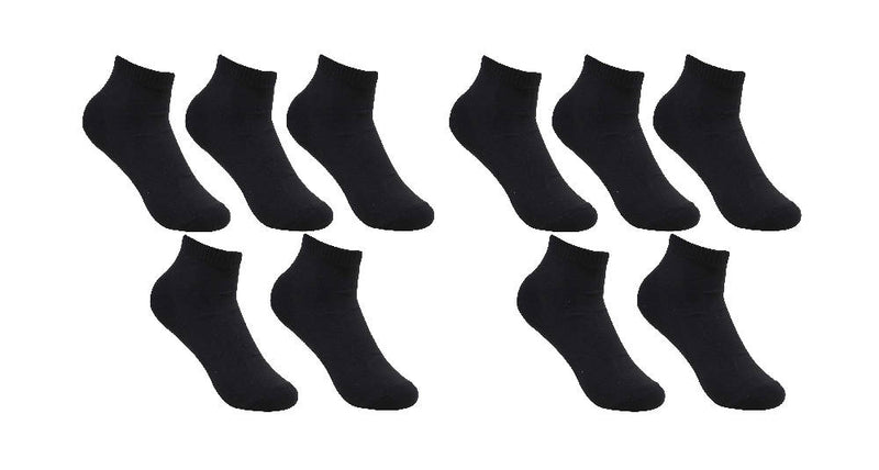 Black Cotton Ankle Socks for Men’s and Women’s