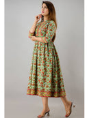 Handwork Anarkali Calf-Length Dress
