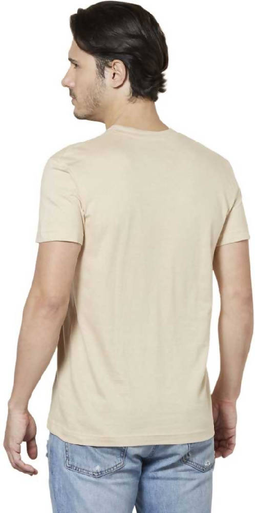 Men's Lycra Polyester Round/V Neck T-shirt