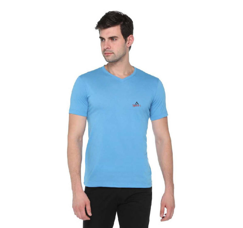 Boys and Men's V-Neck Pure Cotton T-shirts