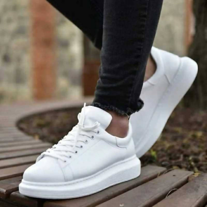 Casual Pure White Sneaker For Men