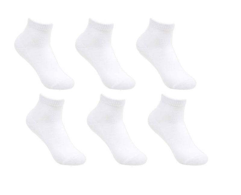 White Cotton Ankle Socks for Men’s and Women’s